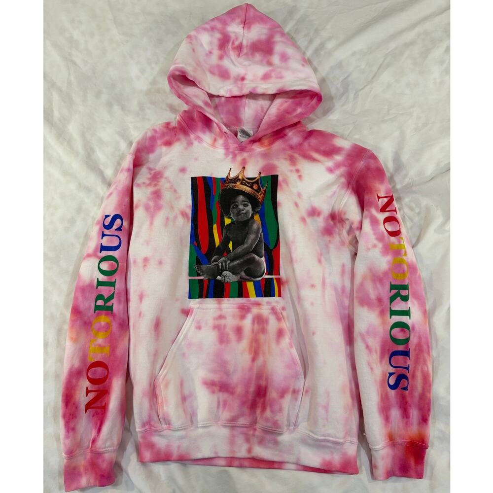 Notorious BIG Tie Dye Hoodie Size Small